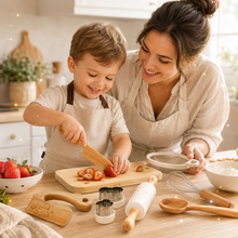 Load image into Gallery viewer, MiniChef™ - Handmade Wooden Kids Cooking Kit