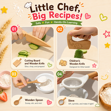 Load image into Gallery viewer, MiniChef™ - Handmade Wooden Kids Cooking Kit