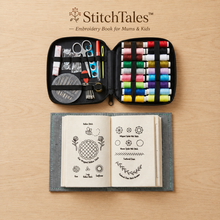 Load image into Gallery viewer, StitchTales™ — Embroidery Book for Mums & Kids