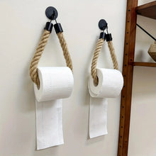Load image into Gallery viewer, Meadow House™ - Hemp Rope Toilet Roll Holder – No Drilling Required