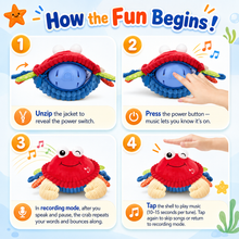Load image into Gallery viewer, CrawlyCrab™ — Tummy Time Just Got Fun
