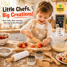 Load image into Gallery viewer, MiniChef™ - Handmade Wooden Kids Cooking Kit
