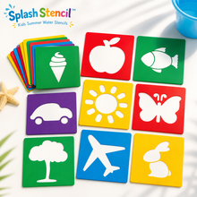 Load image into Gallery viewer, SplashStencil™ - Kids Summer Water Stencils
