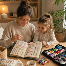 Load image into Gallery viewer, StitchTales™ — Embroidery Book for Mums &amp; Kids
