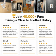Load image into Gallery viewer, Official FIFA World Cup 2026 Pilsner Beer Glass &amp; Trophy Bottle Opener
